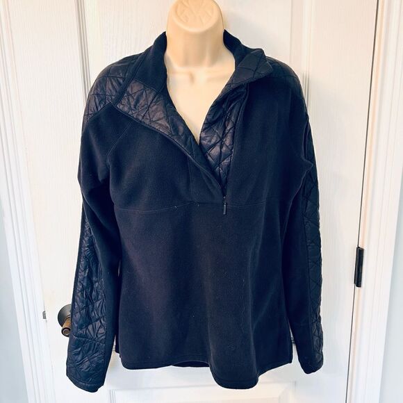 Athleta Vortex Half Zip Navy Fleece Pullover Jacket! - Picture 4 of 7